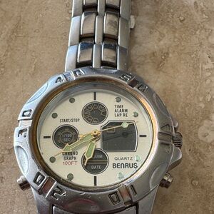 Benrus Silver Quartz Watch